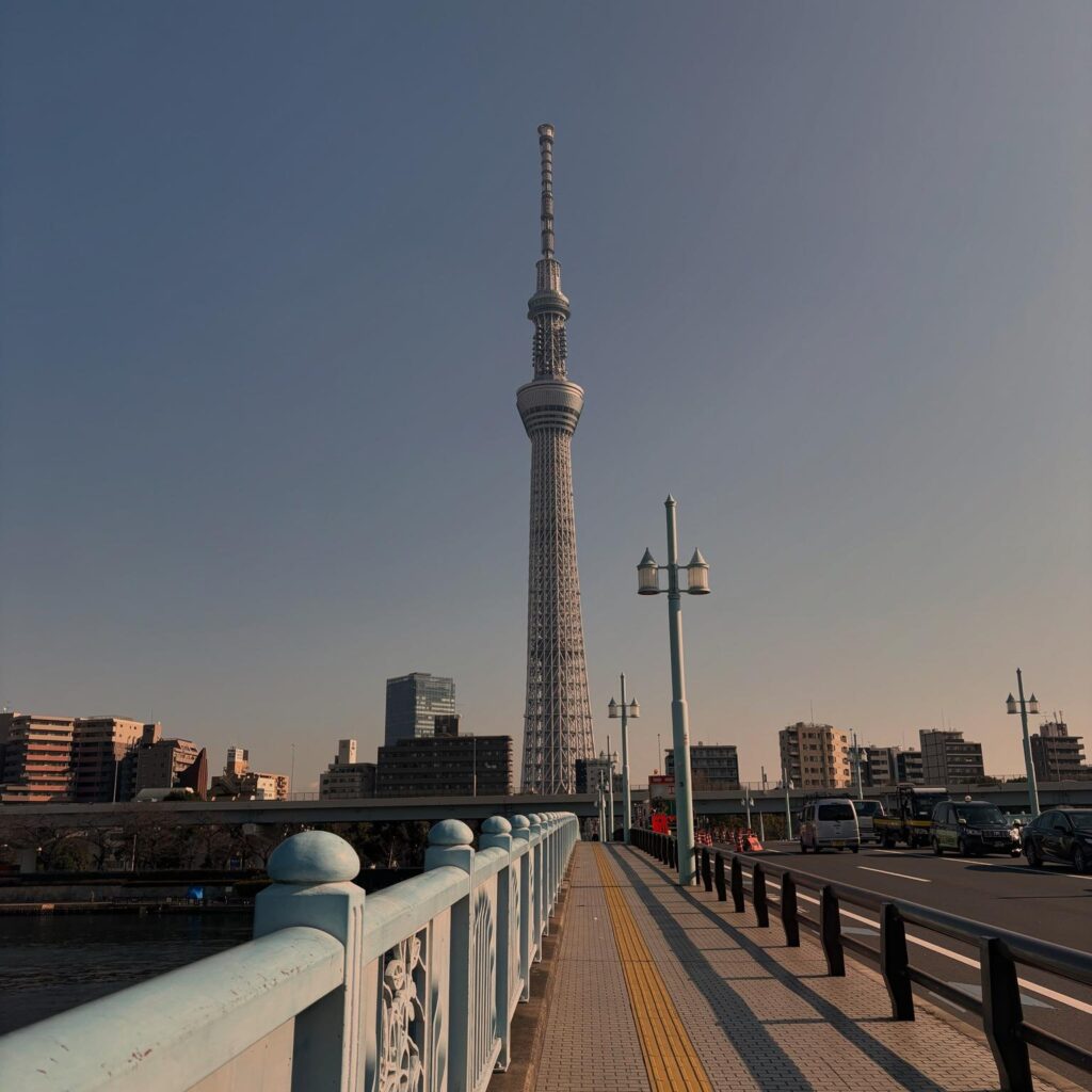浅草にあるスカイツリーの写真画像
