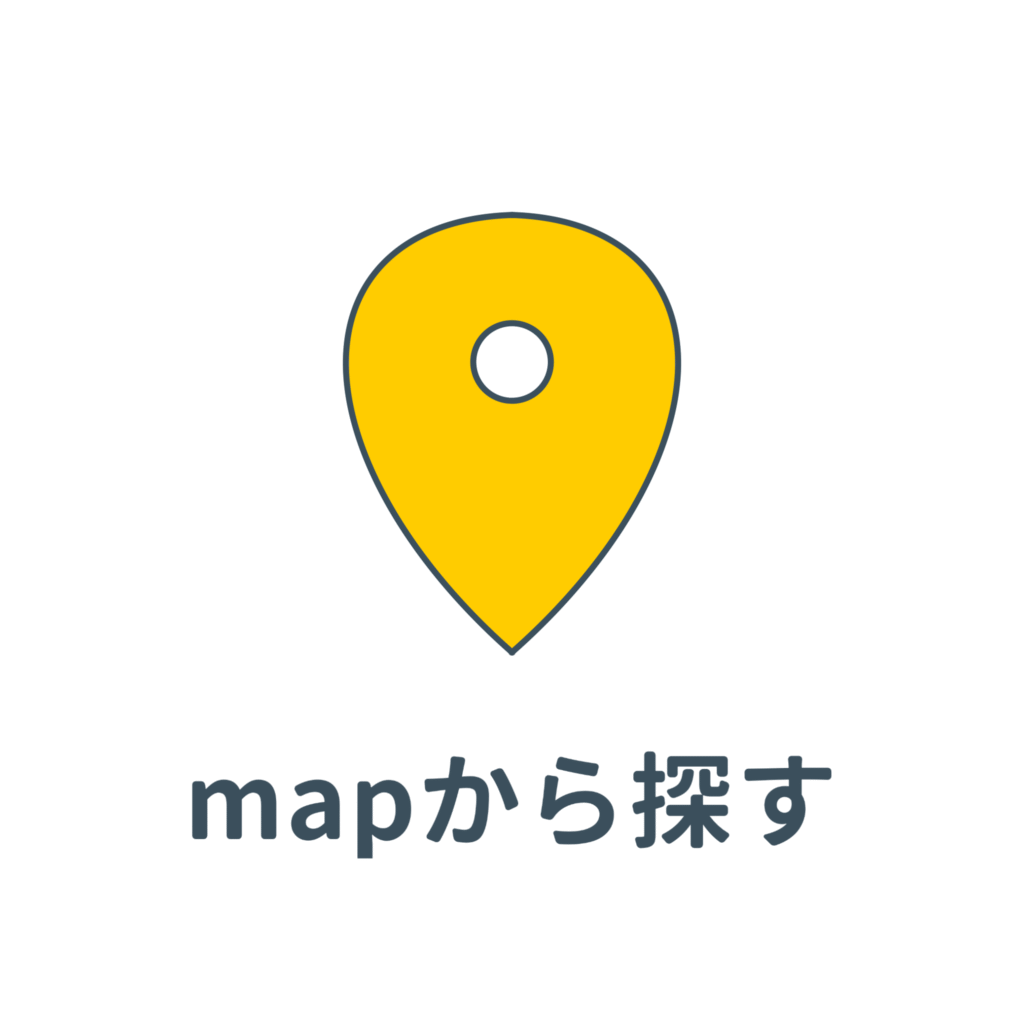 日本地図から都道府県別に探すボタンのアイコン画像
