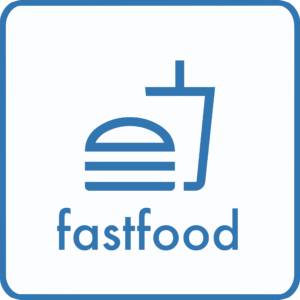 飲食店カテゴリーのファストフードタグのアイコン画像