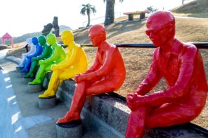 宮崎県日南市にあるサンメッセ日南のオブジェ
