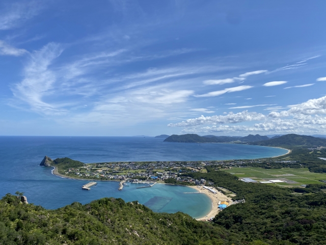 福岡県糸島市にある立石山から見える糸島の絶景の画像