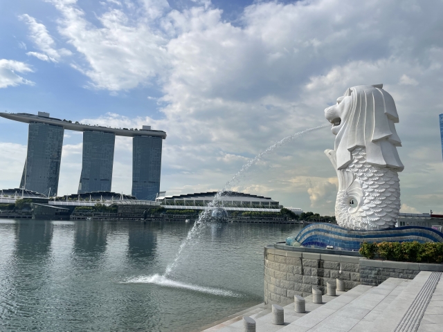 シンガポールのマーライオンの画像